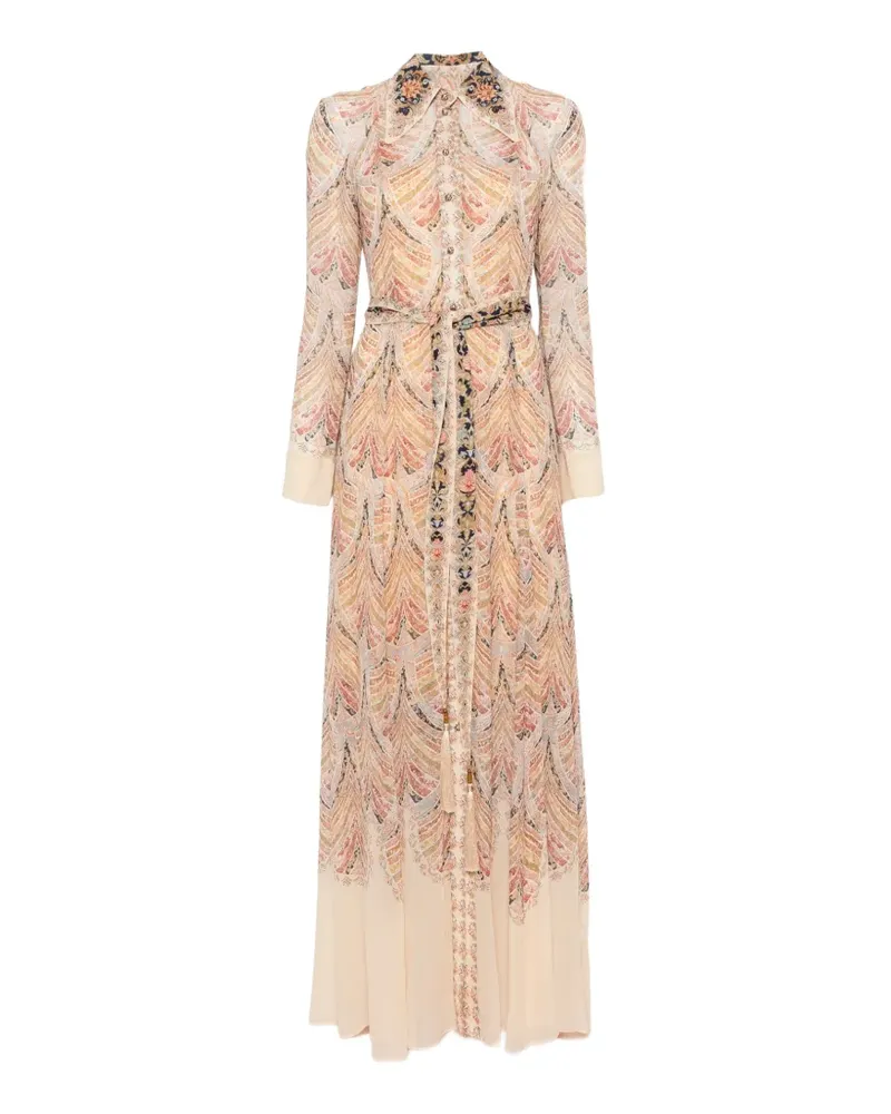 Zimmermann Valiant Maxikleid mit Paisley-Print - Nude Nude