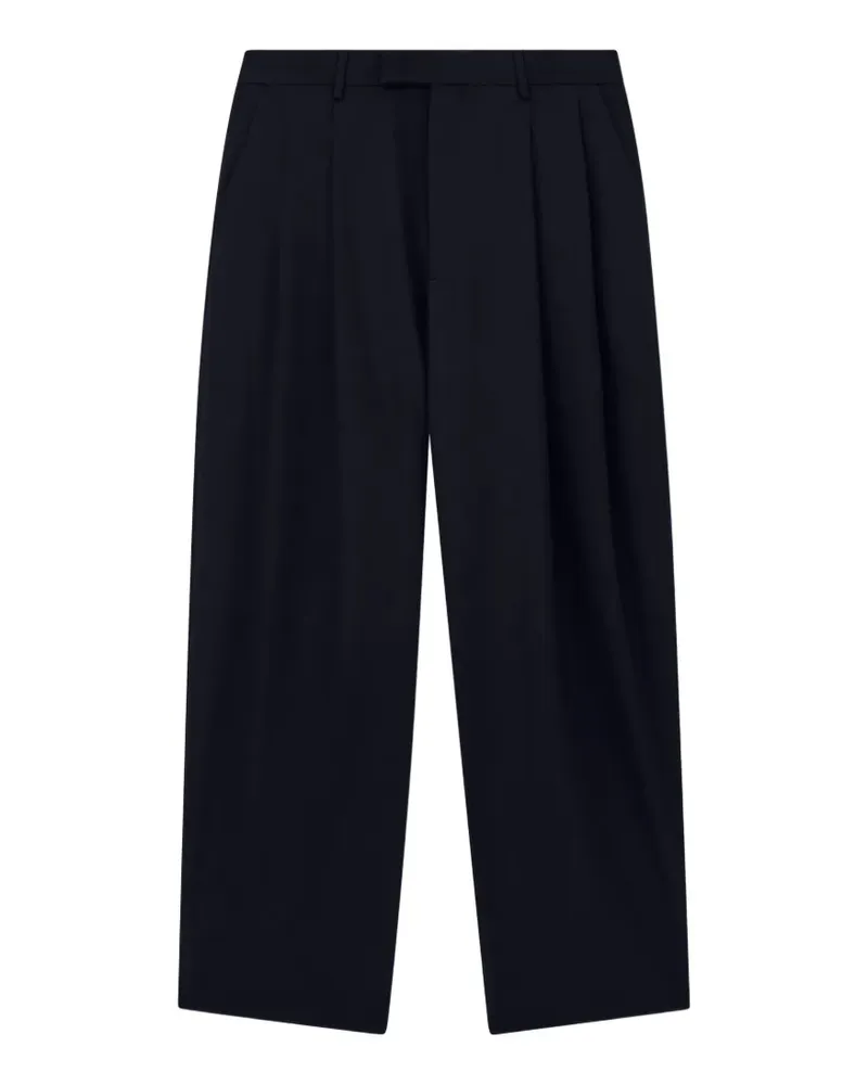 Giorgio Armani Wide-Leg-Hose mit Bundfalten - Blau Blau