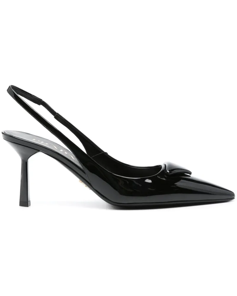 Prada Pumps aus Lackleder 75mm Schwarz