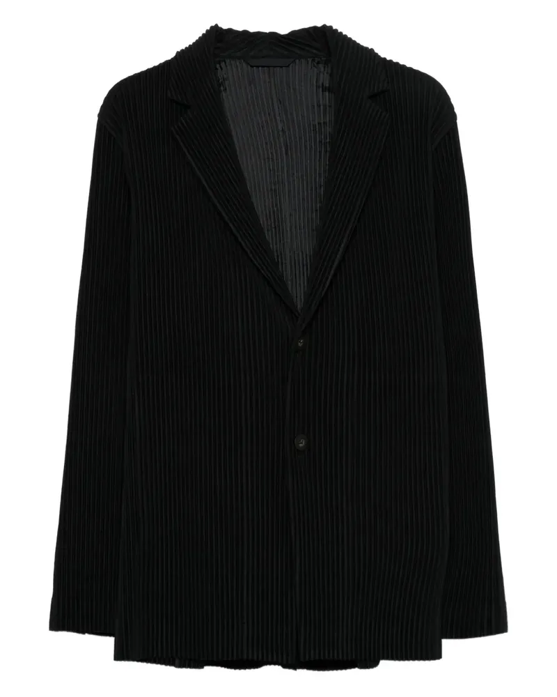 Issey Miyake Blazer mit Falten - Schwarz Schwarz