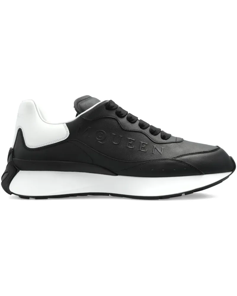 Alexander McQueen Sneakers mit Logo - Schwarz Schwarz