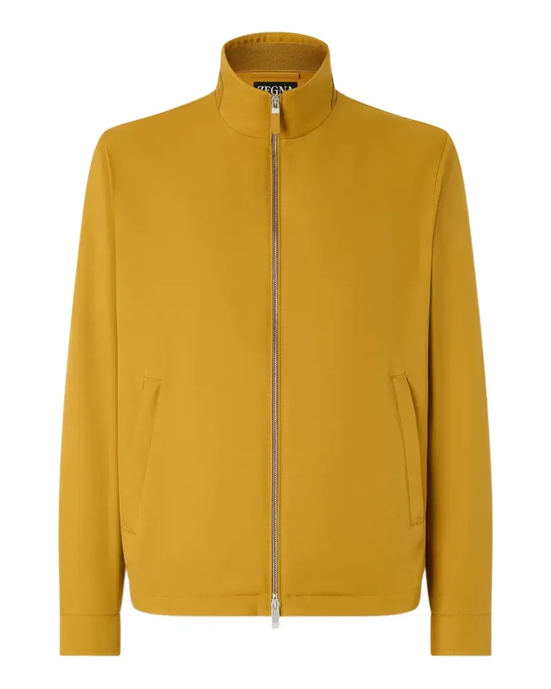 Ermenegildo Zegna gelber Mikrofaser Motorin 100cc Blouson Gelb