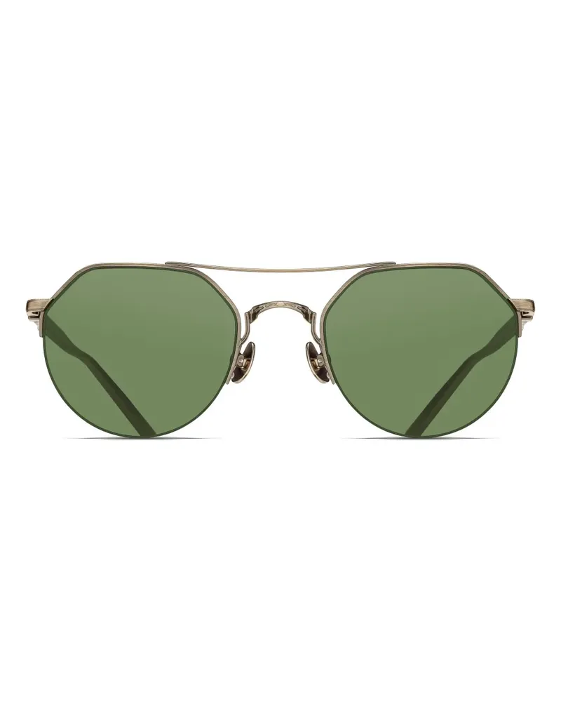MATSUDA Sonnenbrille mit geometrischem Gestell - Gold Gold