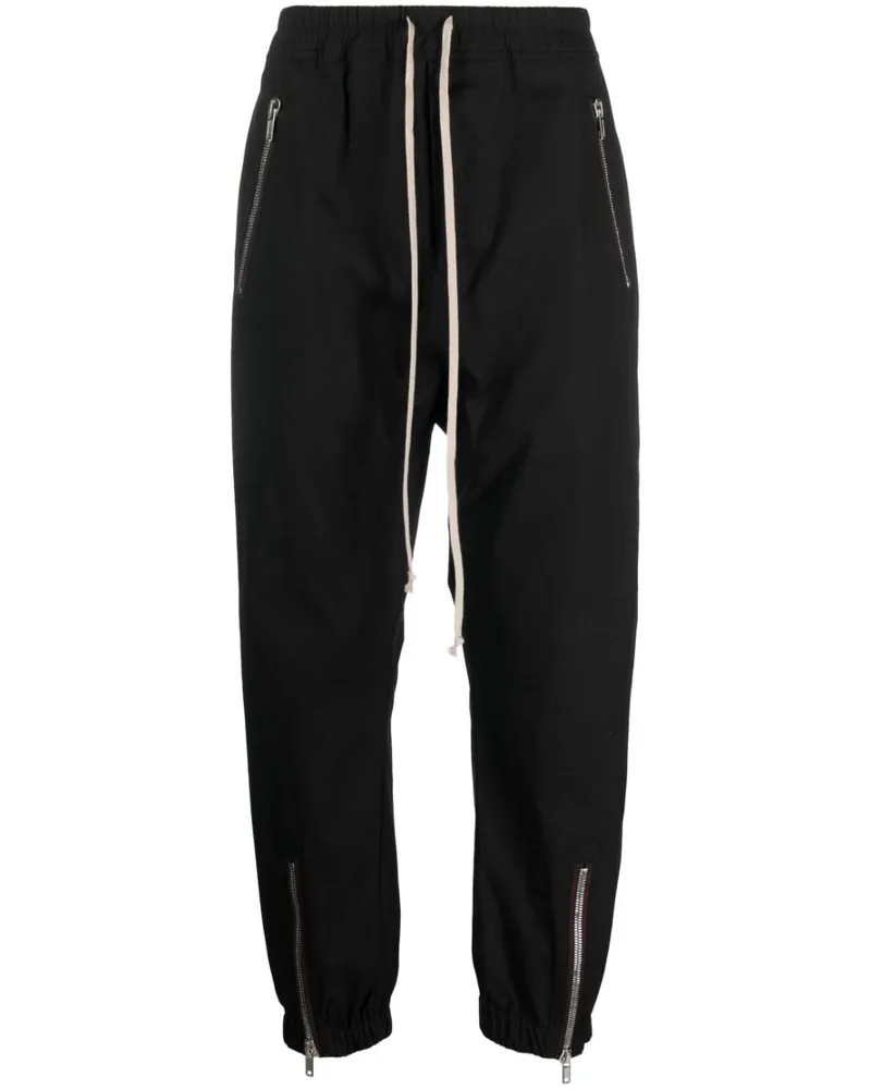 Rick Owens Jogginghose mit Reißverschlussdetail - Schwarz Schwarz