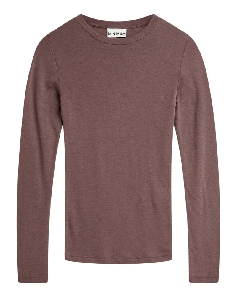 Minimum Natashas long-sleeve crew-neck sweater - Violett Violett