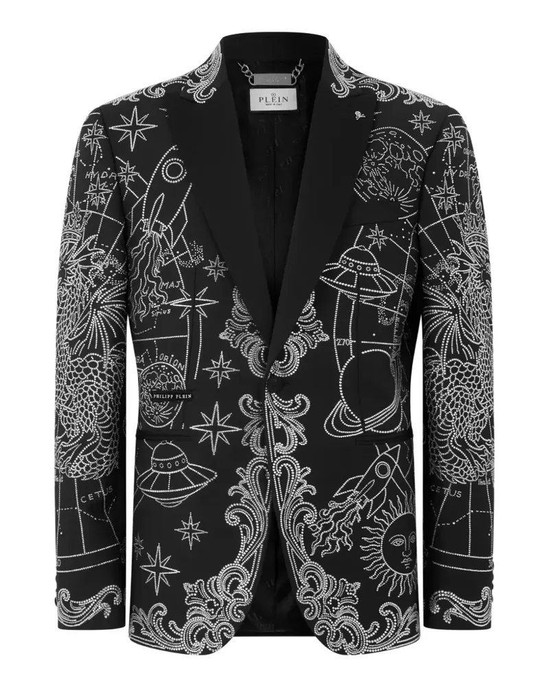 Philipp Plein Sakko mit Strassverzierung - Schwarz Schwarz