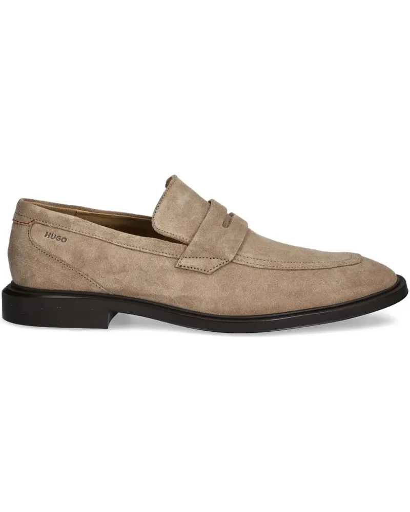 HUGO BOSS Loafer aus Wildleder - Grau Grau