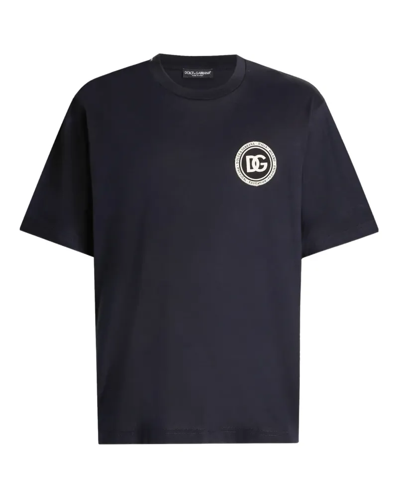 Dolce & Gabbana T-Shirt mit Logo - Blau Blau