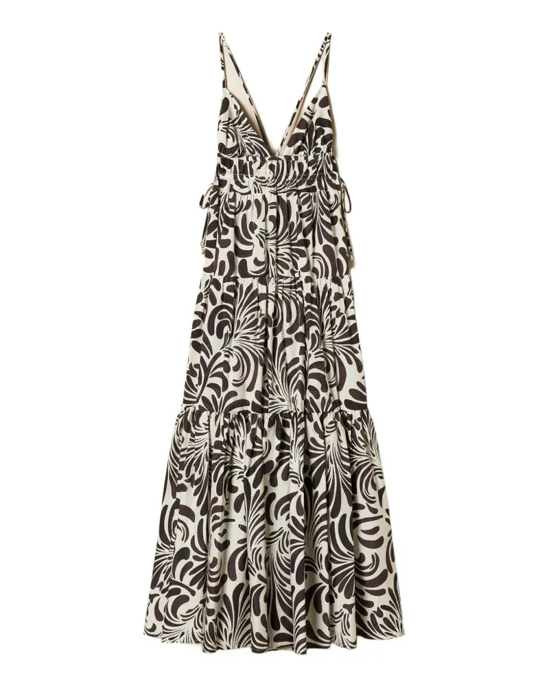 Twin-Set printed maxi dress - Nude Nude