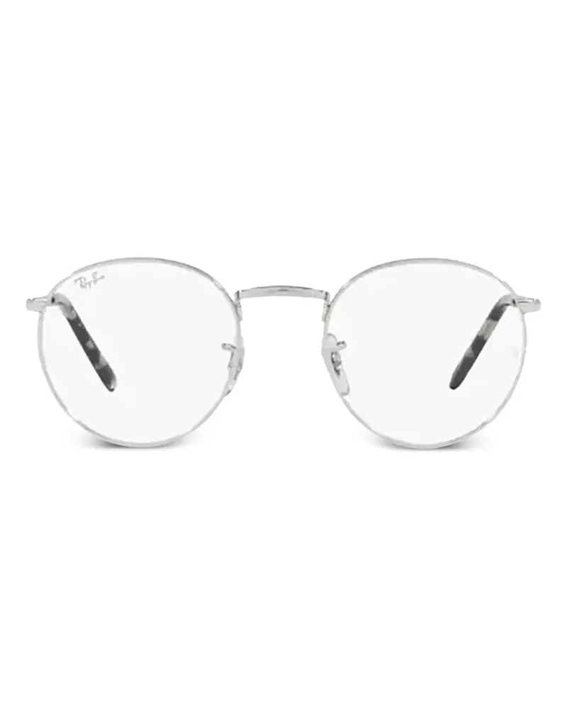Ray Ban New Round Brille mit rundem Gestell - Silber Silber