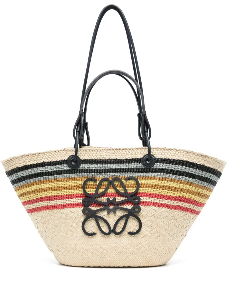 Loewe Mittelgroße Anagram Schultertasche - Nude Nude