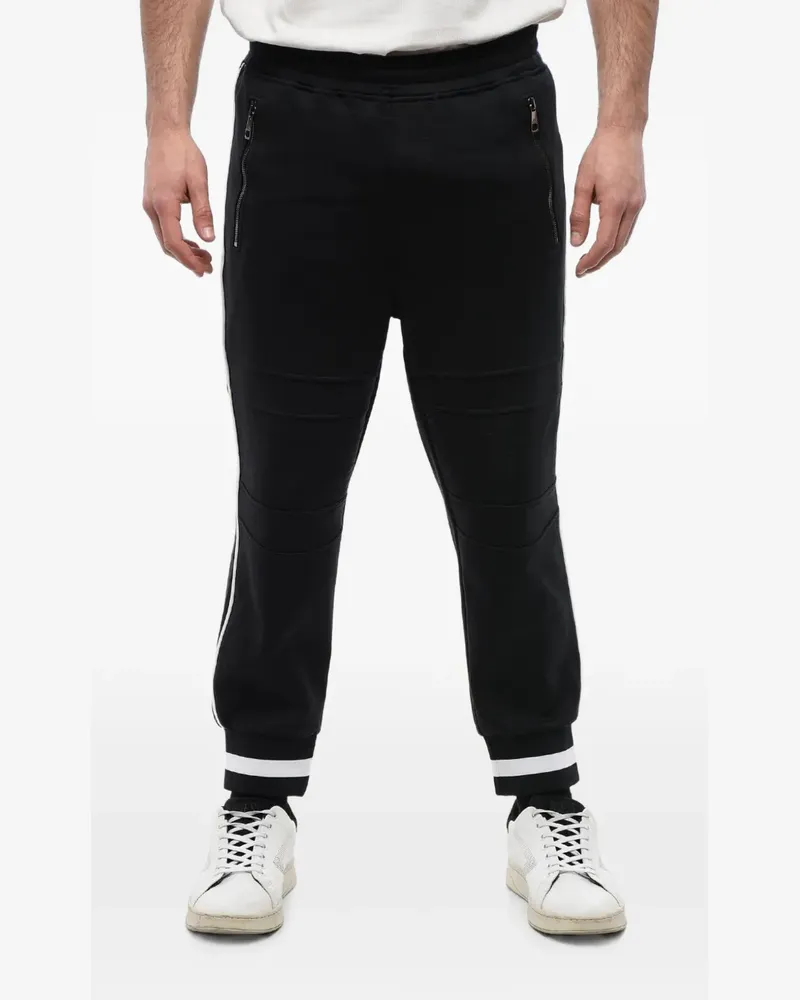 Neil Barrett Modernist biker track pants - Schwarz Schwarz