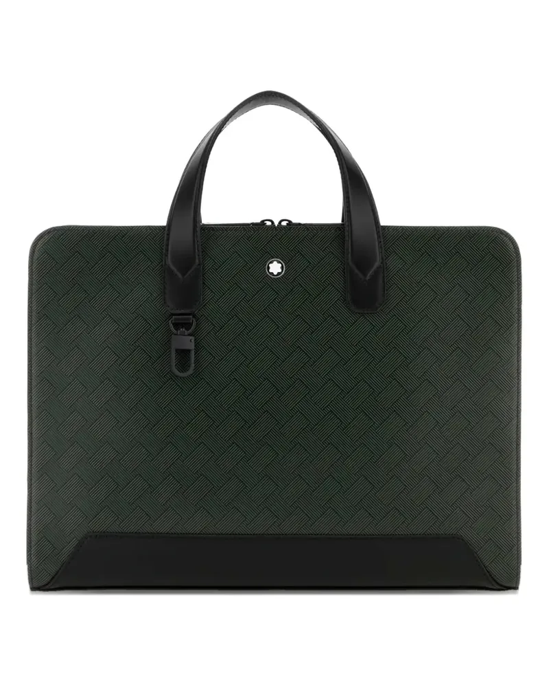 Montblanc printed leather briefcase - Grün Grün