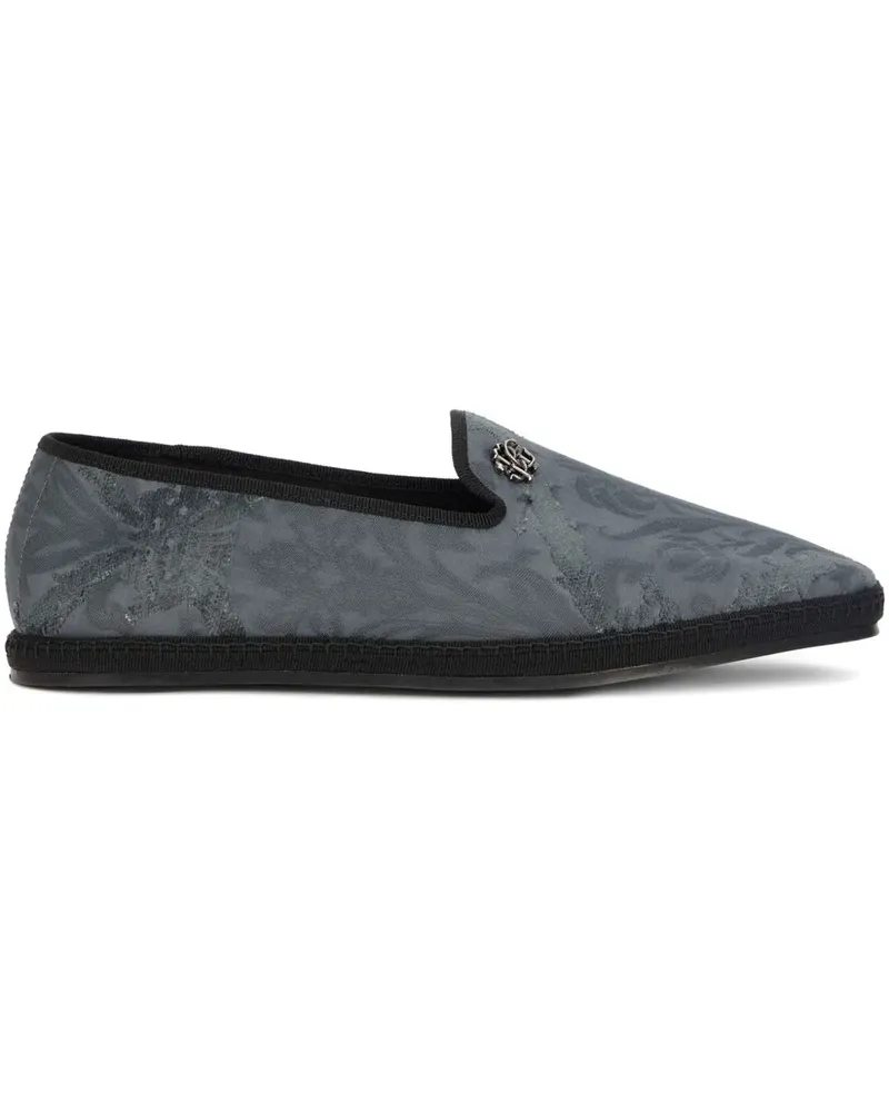 Roberto Cavalli Loafer mit Logo-Prägung - Grau Grau
