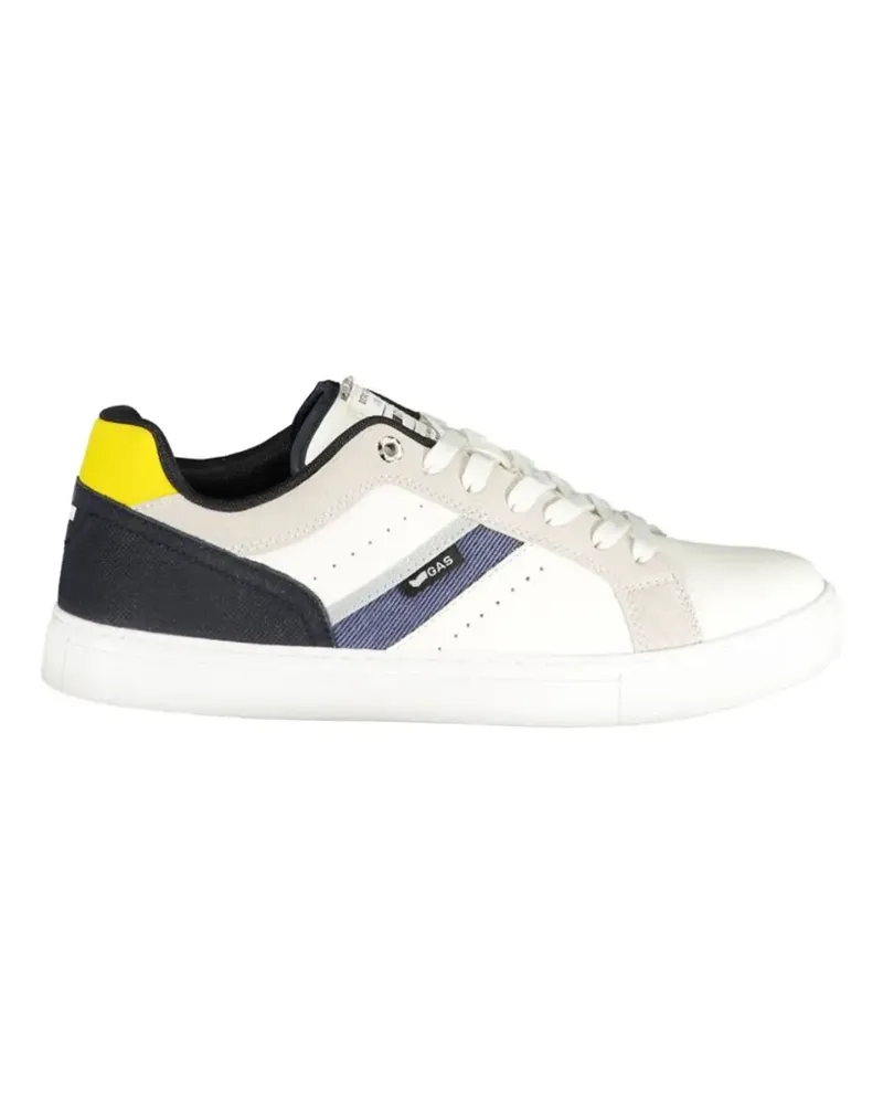 Gas panelled lace-up sneakers - Weiß Weiß