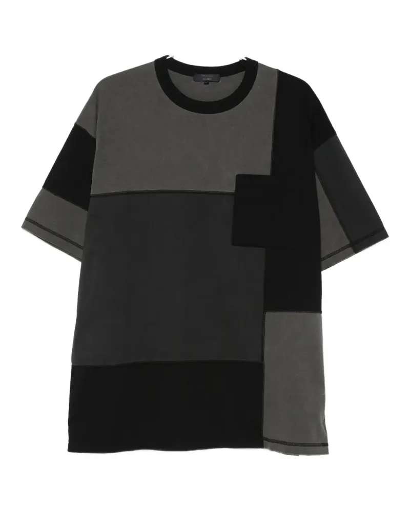 Comme des Garçons patchwork T-shirt - Schwarz Schwarz