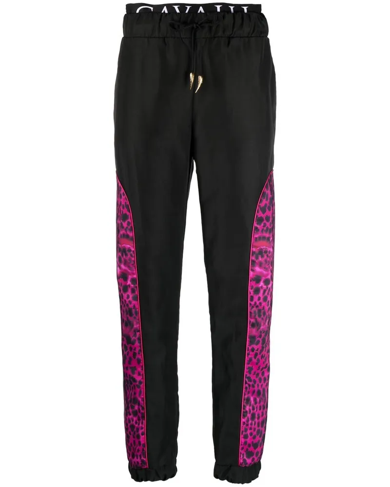 Roberto Cavalli Jogginghose mit Print - Schwarz Schwarz