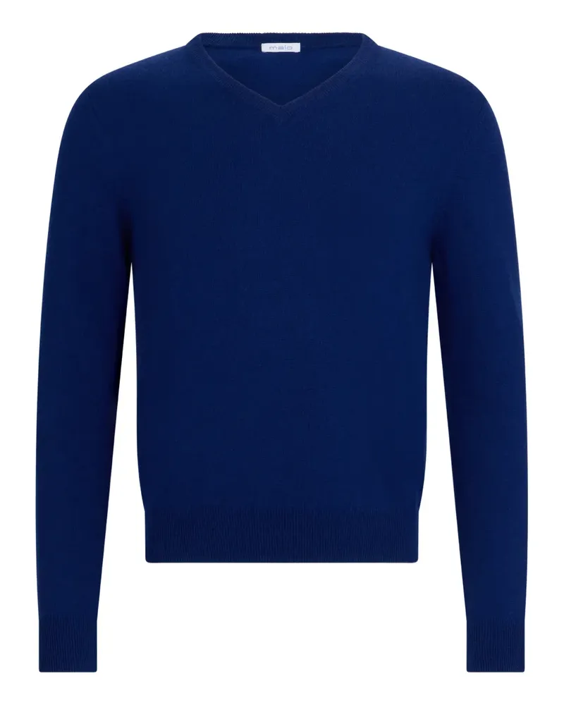 Malo V-neck sweater - Blau Blau