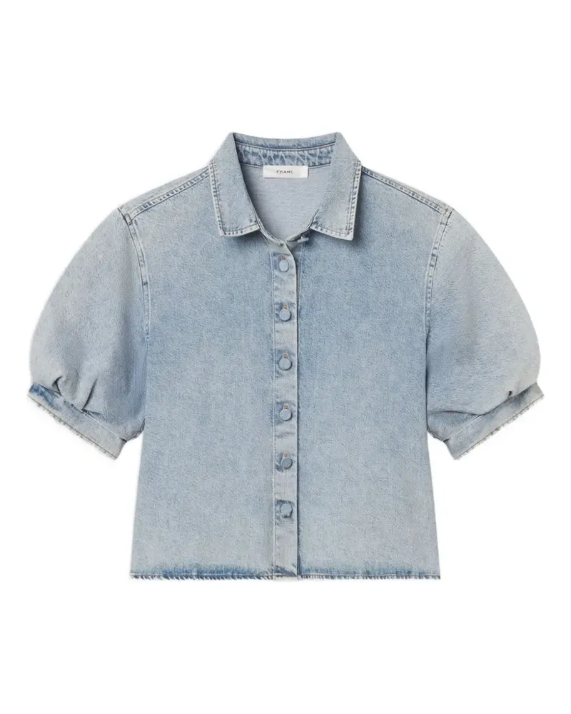Frame Denim Billow puff-sleeve shirt - Blau Blau