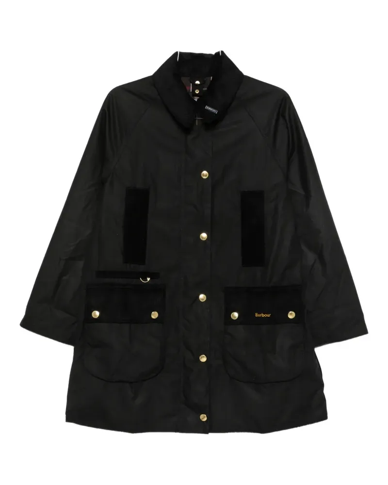 Barbour Beaufort corduroy-collar jacket - Schwarz Schwarz