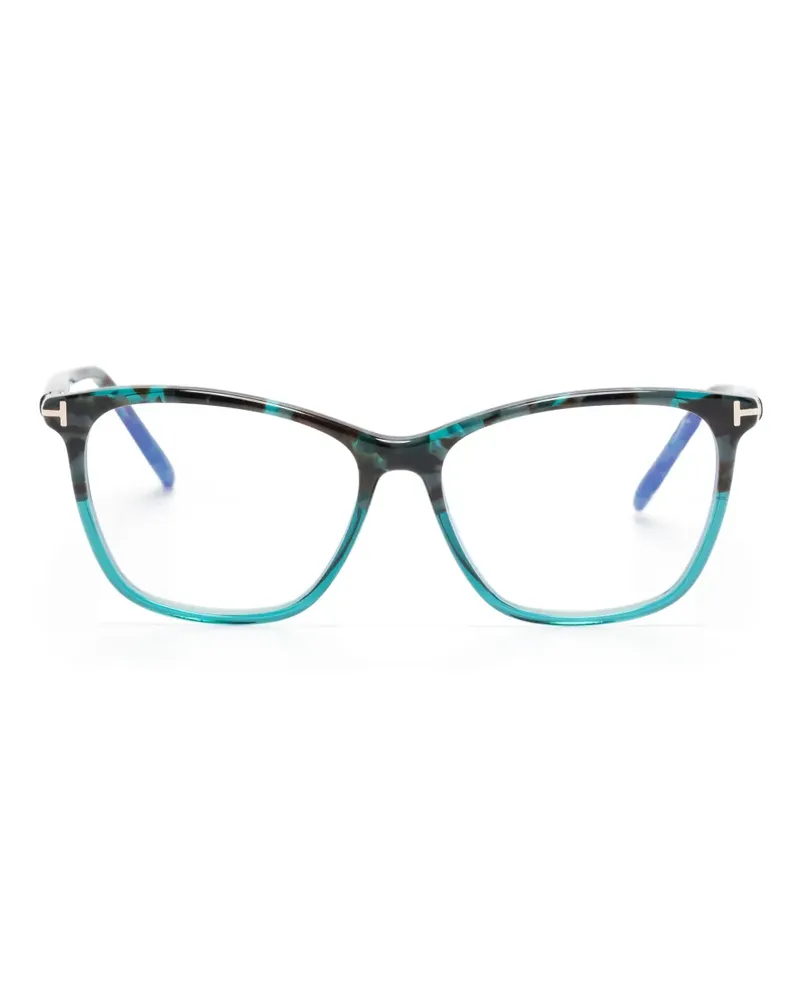 Tom Ford Brille im Butterfly-Design - Blau Blau