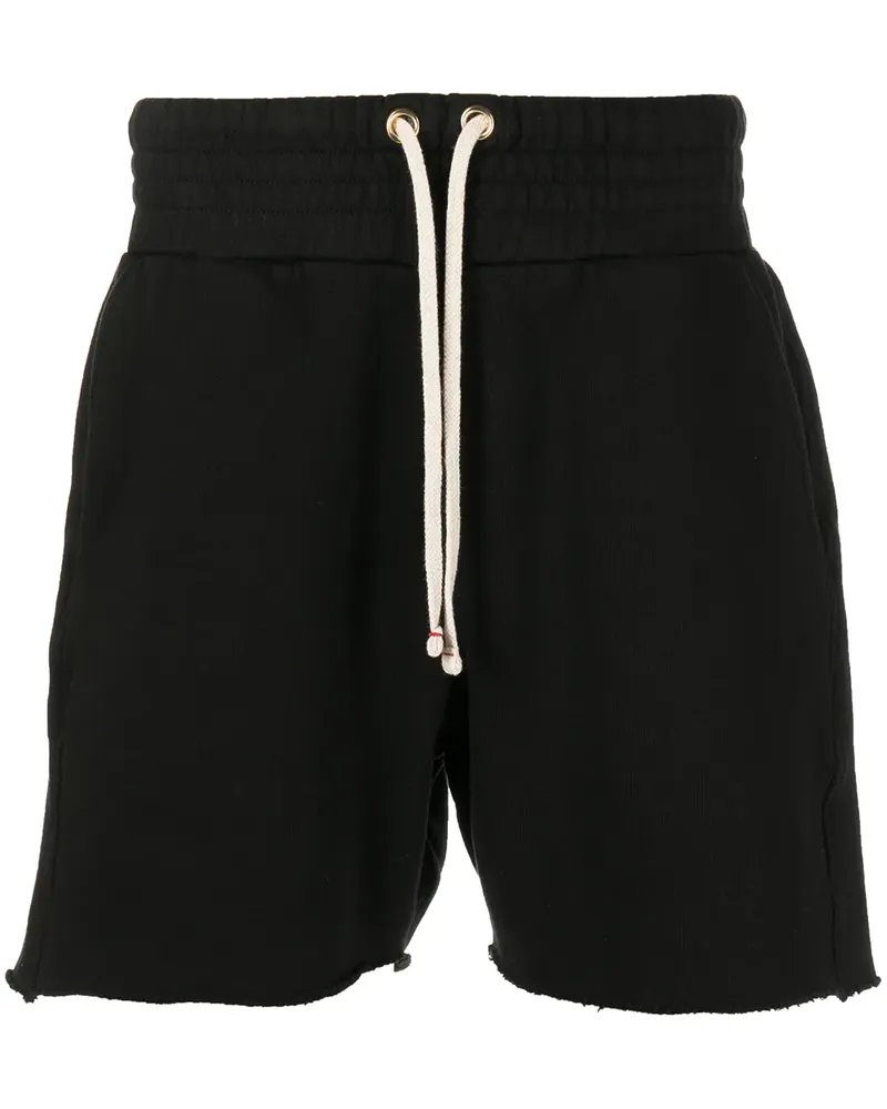 LES TIEN Ungesäumte Joggingshorts - Schwarz Schwarz