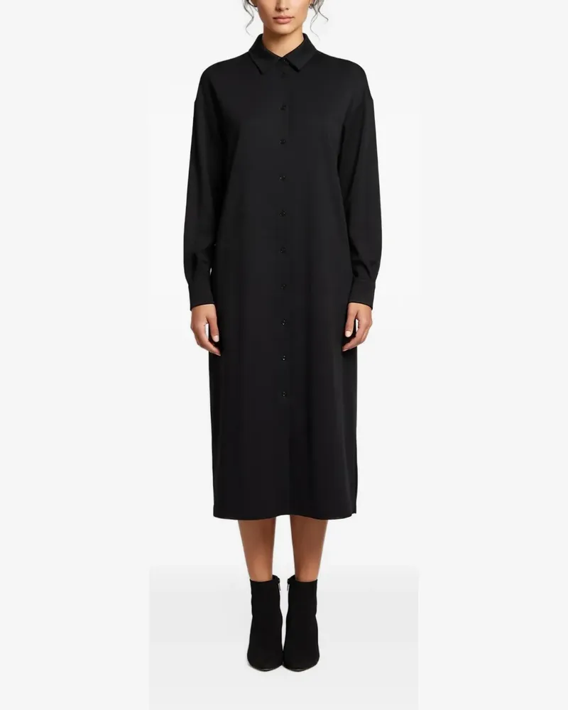 Max Mara Midikleid aus Jersey - Schwarz Schwarz