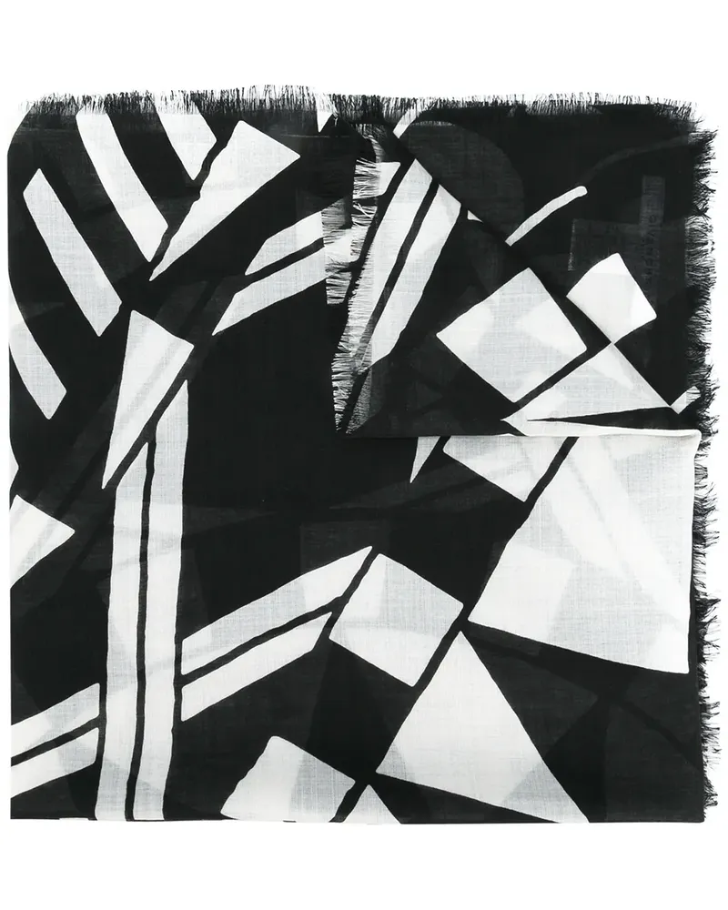 Givenchy Schal mit geometrischem Muster - Schwarz Schwarz