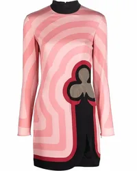 Casablanca Paris Minikleid mit "Club"-Print Rosa