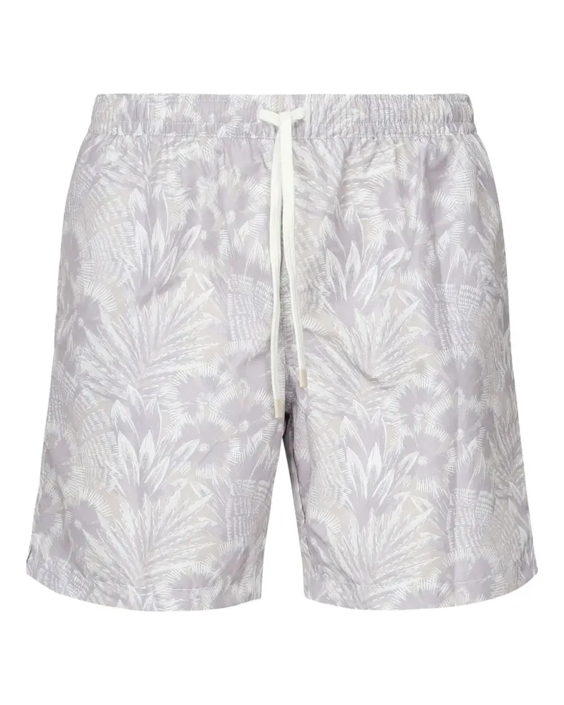 Eleventy Badeshorts mit Blumen-Print - Grau Grau