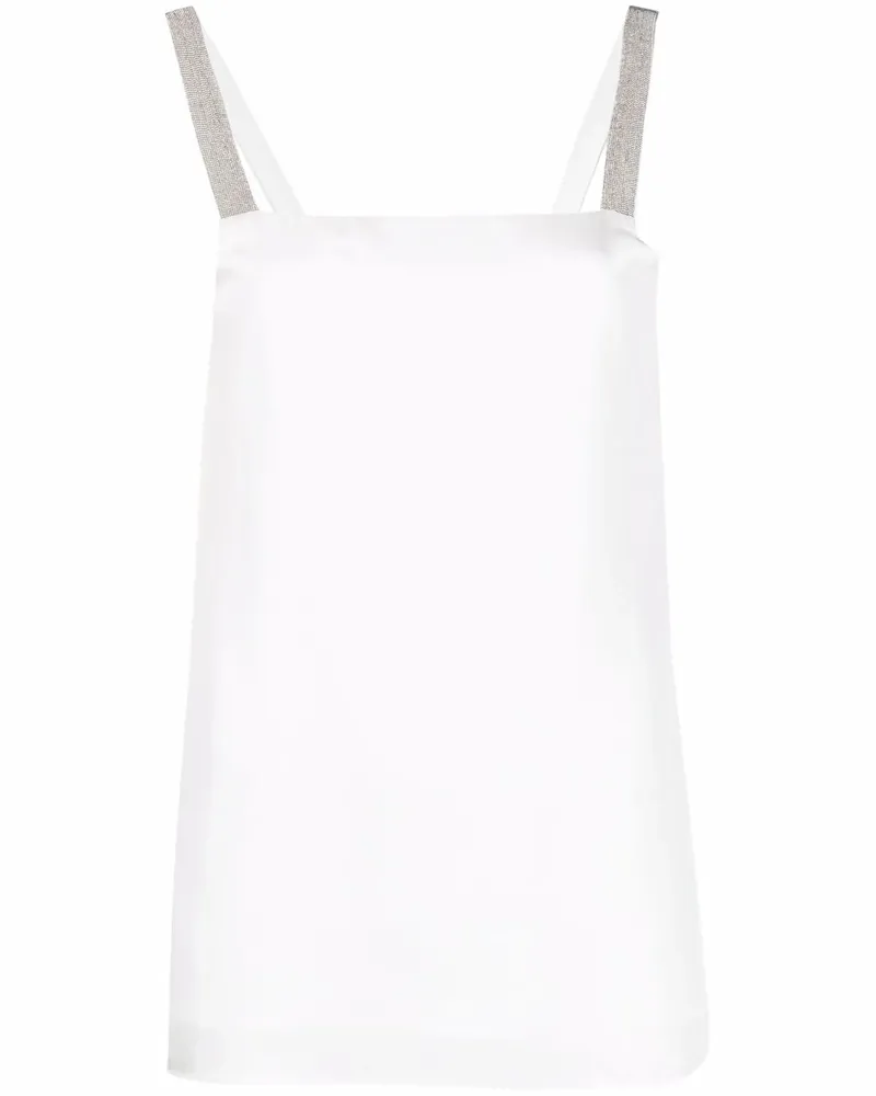 Fabiana Filippi Top mit eckigem Ausschnitt - Weiß Weiß