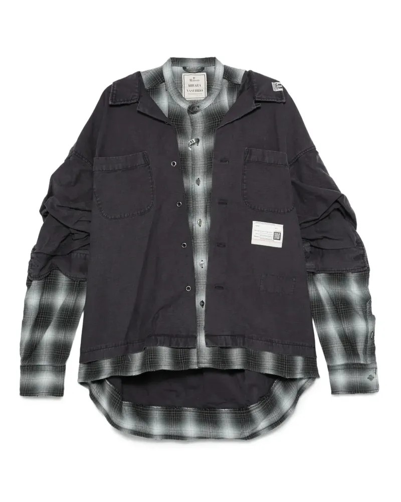 MIHARAYASUHIRO Jacke im Layering-Look - Violett Violett