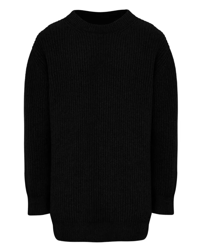 Maison Margiela Gerippter Pullover - Schwarz Schwarz