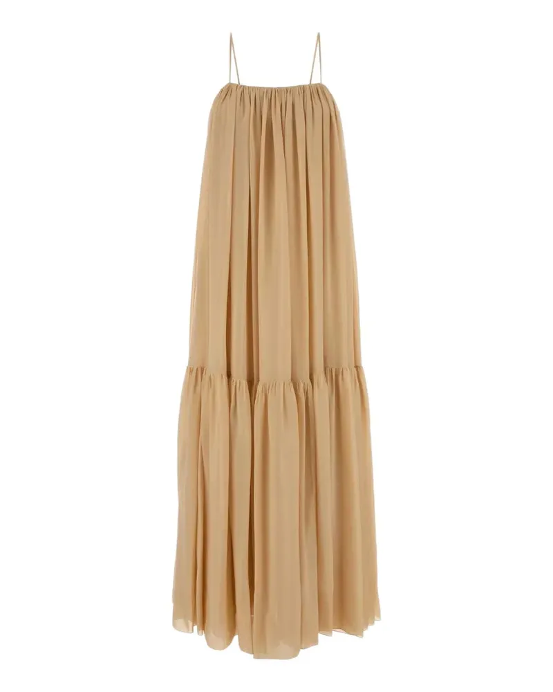 Chloé Langes Seidenkleid - Nude Nude