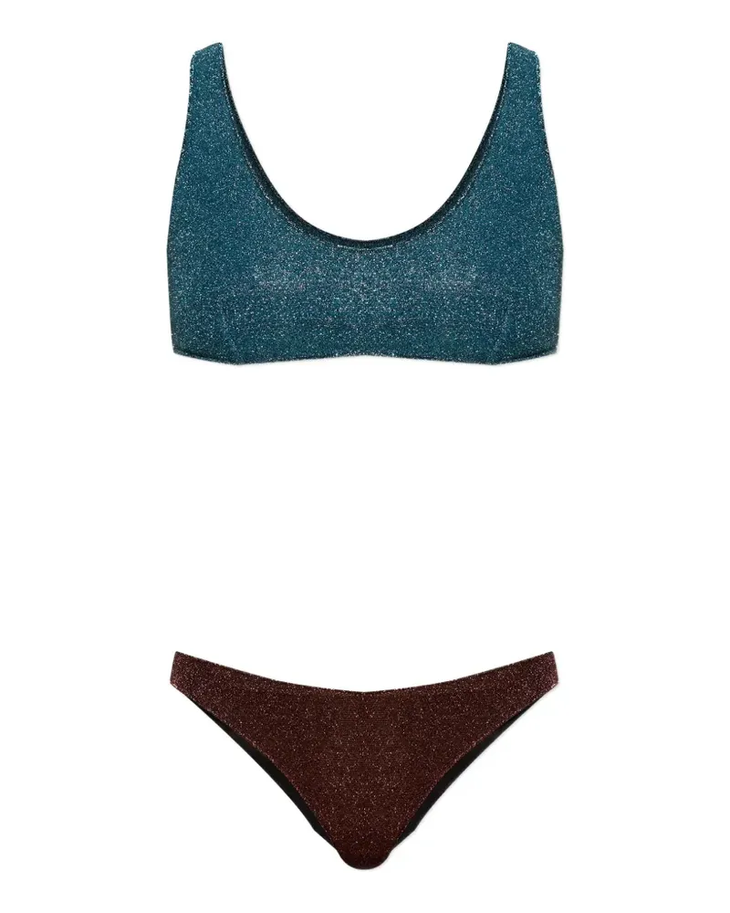 Oséree two-tone two-piece bikini - Blau Blau