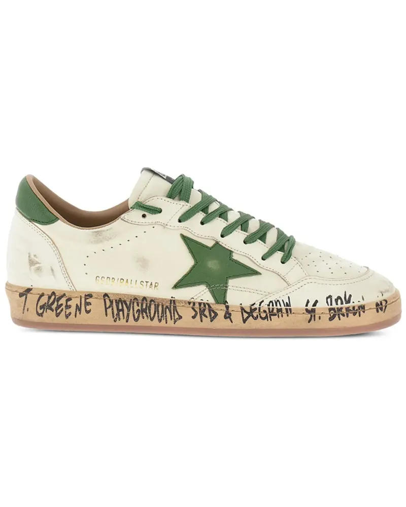 Golden Goose Sneakers mit Sternen - Weiß Weiß