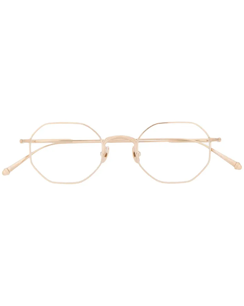MATSUDA Runde Brille - Gold Gold