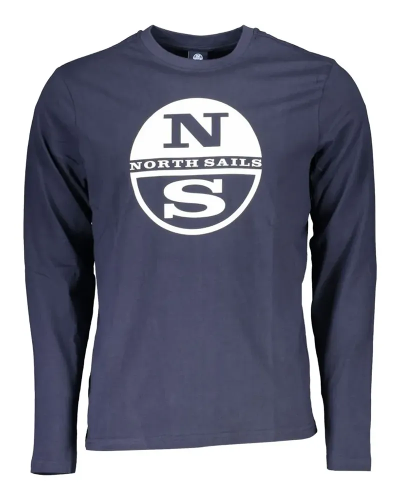 North Sails Langarmshirt mit Logo-Print - Blau Blau