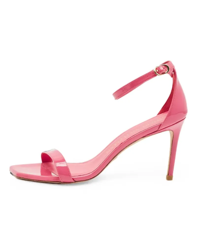 Stuart Weitzman Nudistcurve ankle-strap heeled sandals - Rosa Rosa