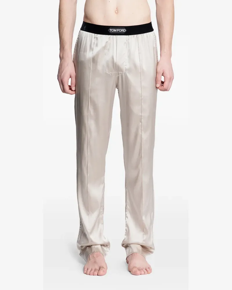 Tom Ford stretch satin pyjamas - Weiß Weiß