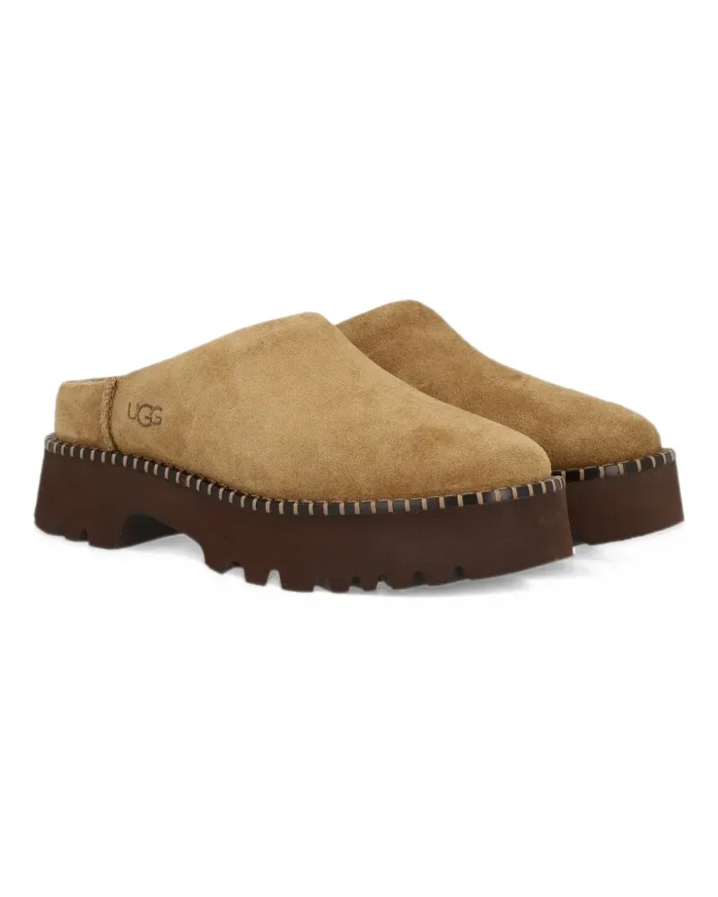 UGG Uptowner platform mules - Nude Nude