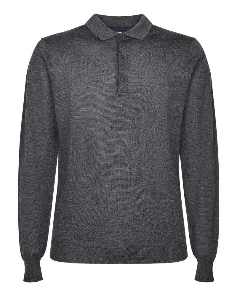 K-Way long-sleeve polo shirt - Grau Grau