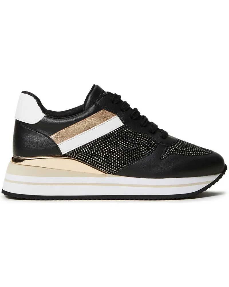 Twin-Set Sneakers mit Strass - Schwarz Schwarz