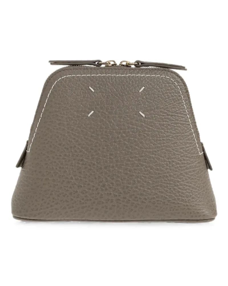 Maison Margiela 5AC leather wash bag - Braun Braun