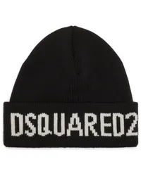 Dsquared2 Beanie mit Logo Schwarz