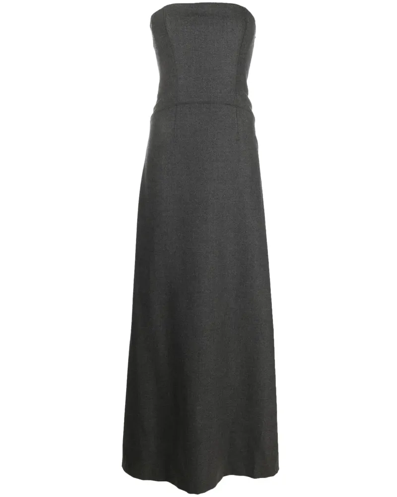 Alberta Ferretti Maxikleid mit Bustier - Grau Grau