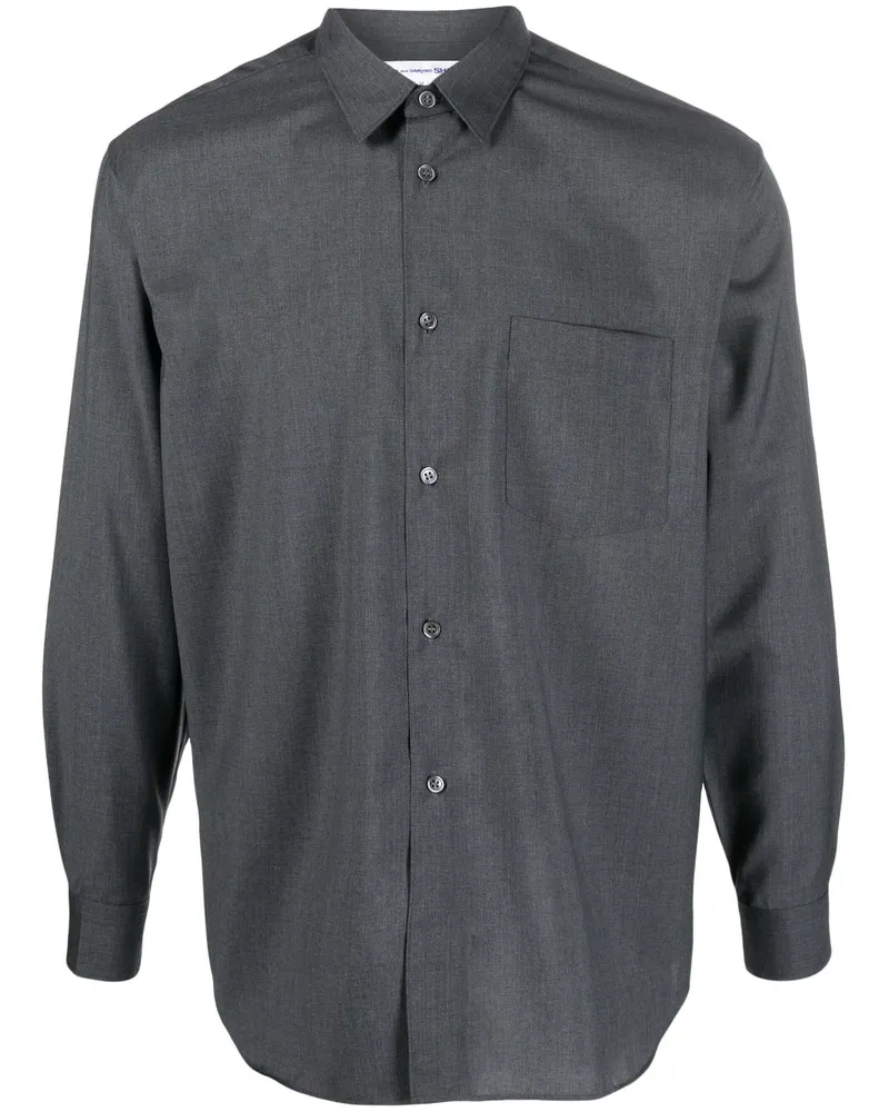Comme des Garçons Klassisches Hemd - Grau Grau