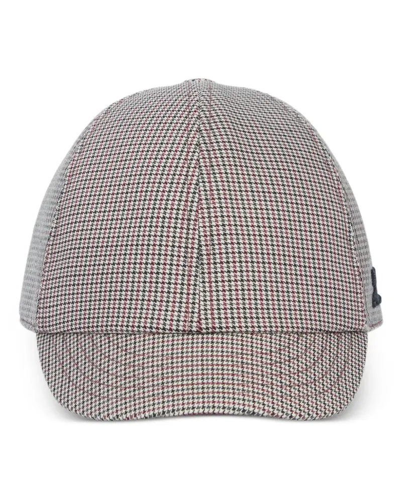 Courrèges Baseballkappe mit Hahnentrittmuster - Nude Nude