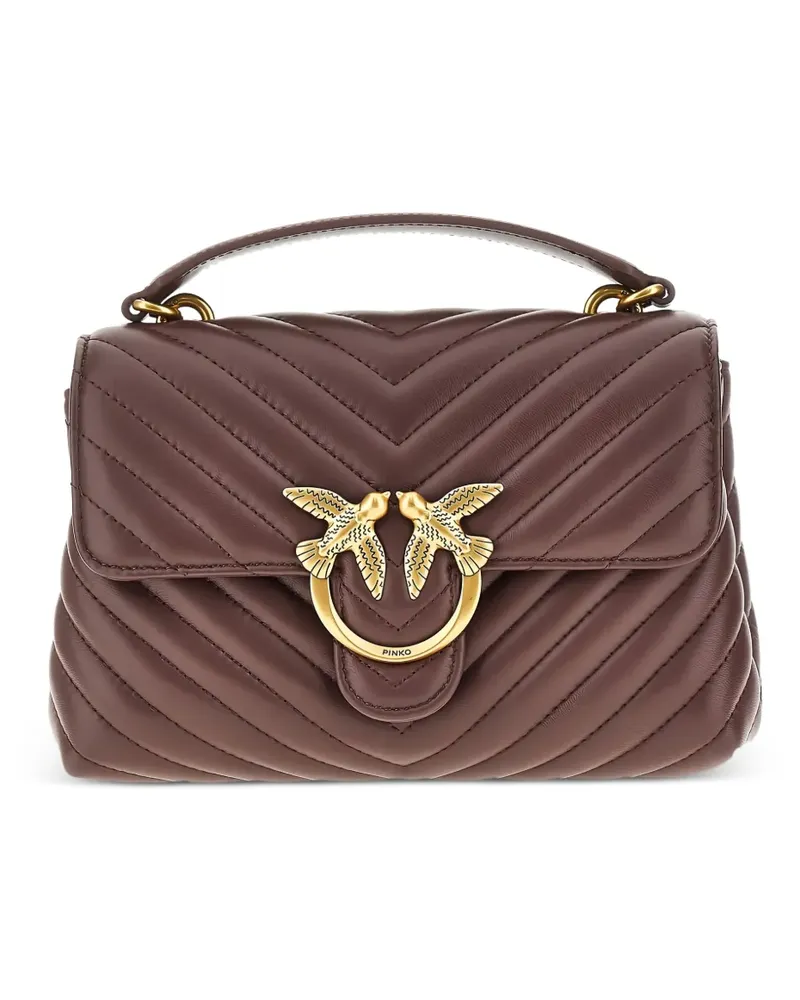 Pinko Classic Love Chevron-Tote Bag - Braun Braun