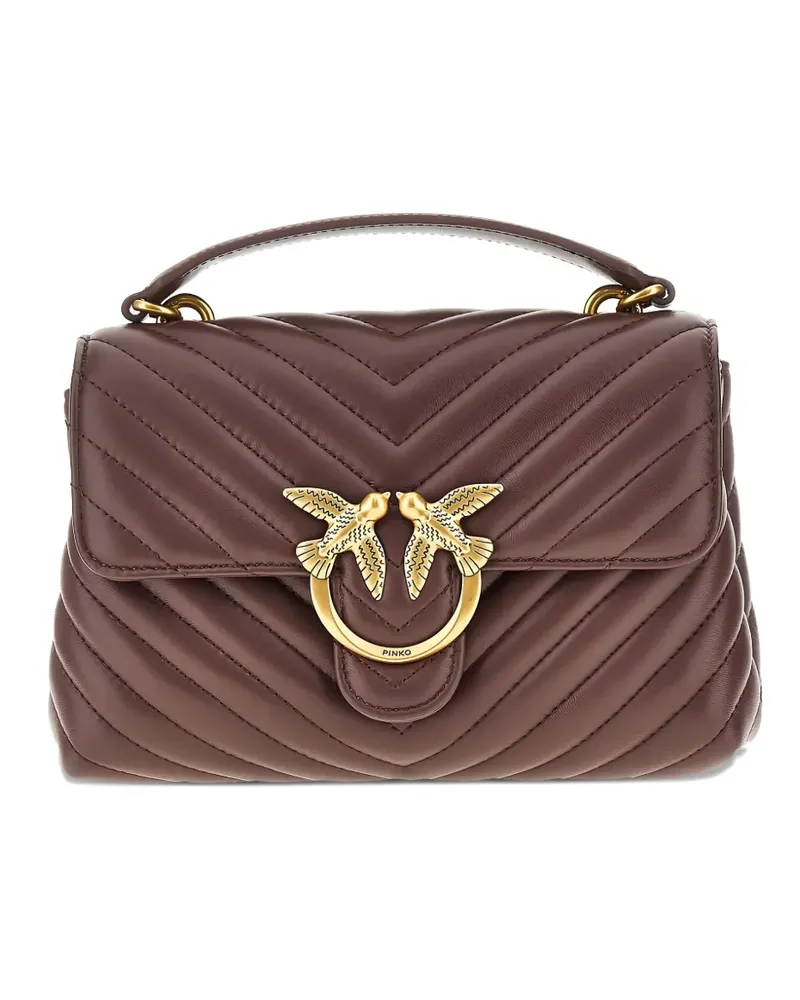 Pinko Classic Love chevron tote bag - Braun Braun